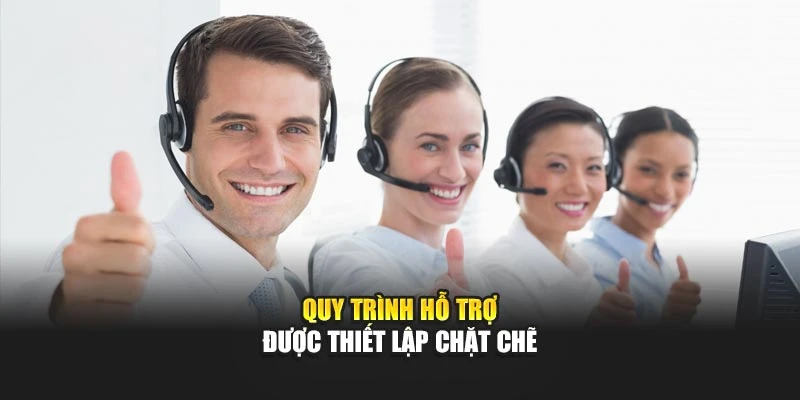Quy trình hỗ trợ được thiết lập chặt chẽ